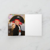 ジョリーロジャー海賊誕生日パーティー写真 サンキューカード (内部)