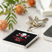 ジョリーロジャーEモノグラムイニシャル キーホルダー (側面)