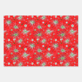 ジョリー・ホリデー・ジャンブル・グリーン ラッピングペーパーシート (正面2)