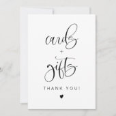 ジョリー・ミニマリスト・ボヘミアン・カードとギフトサイン 招待状 (正面)