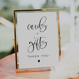 ジョリー・ミニマリスト・ボヘミアン・カードとギフトサイン 招待状