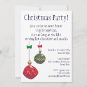 ジョリー レトロ サンタクロース クリスマスパーティー 招待状 (裏面)