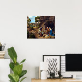 ジョルギオーネの羊飼いの崇拝 ポスター (ホームオフィス)