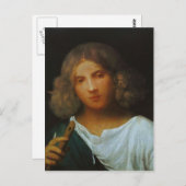 ジョルギオーネ – フルートを持つ少年 ポストカード (正面/裏面)