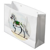 ジョルクリスマスアイスランドホース ラージペーパーバッグ (正面アングル)