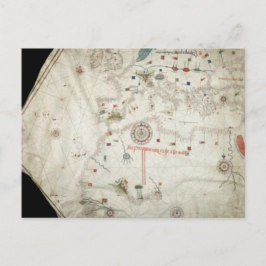 ジョルジェアギアの地図 – 1492 ポストカード (正面)