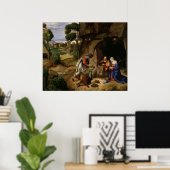 ジョルジオ・ダ・カステフラによる羊飼いの崇拝 ポスター (ホームオフィス)