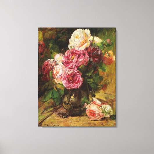 ジョルジュジャンニンヴィンテージバラ キャンバスプリント (正面)