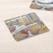 ジョルジュスシュラットザサーカス スクエアペーパーコースター (アングル)