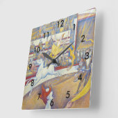 ジョルジュスシュラットザサーカス スクエア壁時計 (傾斜)