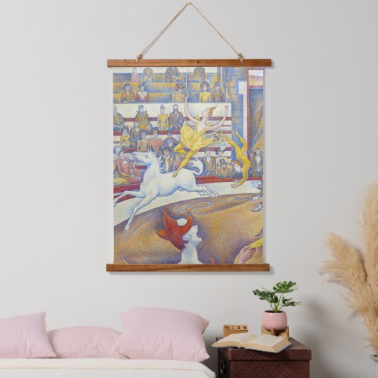 ジョルジュスシュラットザサーカス 吊り下げ型タペストリー (寝室)