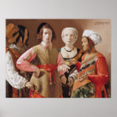 ジョルジュドゥラツアーフォーチュン絵画テラーの芸術 ポスター (正面)