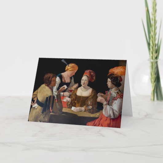 ジョルジュドゥラツアー – ダイヤモンドのエースでカンニング カード (正面)