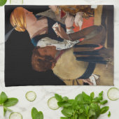 ジョルジュドゥラツアー – ダイヤモンドのエースでカンニング キッチンタオル (折り畳み)