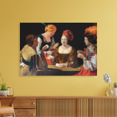 ジョルジュドゥラツアー – ダイヤモンドのエースでカンニング キャンバスプリント (インサイチュ (リビング))