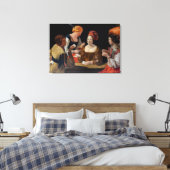 ジョルジュドゥラツアー – ダイヤモンドのエースでカンニング キャンバスプリント (インサイチュ (寝室))