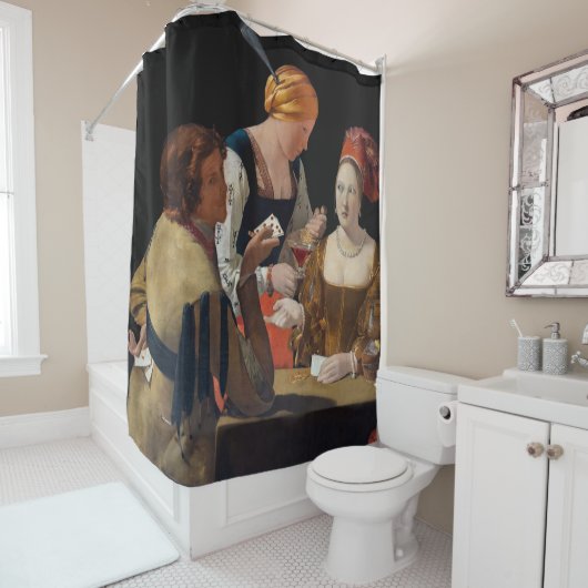 ジョルジュドゥラツアー – ダイヤモンドのエースでカンニング シャワーカーテン (インサイチュ)