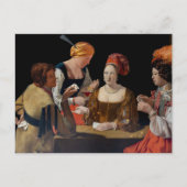 ジョルジュドゥラツアー – ダイヤモンドのエースでカンニング ポストカード (正面)