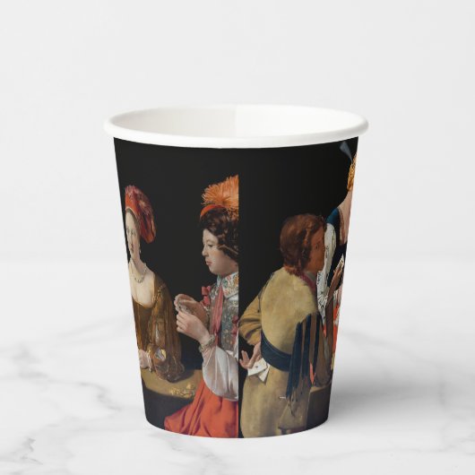 ジョルジュドゥラツアー – ダイヤモンドのエースでカンニング 紙コップ (左)