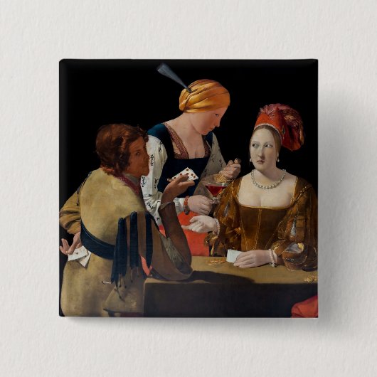 ジョルジュドゥラツアー – ダイヤモンドのエースでカンニング 缶バッジ (正面)