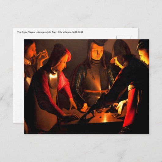 ジョルジュドゥラツアー – ディスプレーヤー ポストカード (正面/裏面)