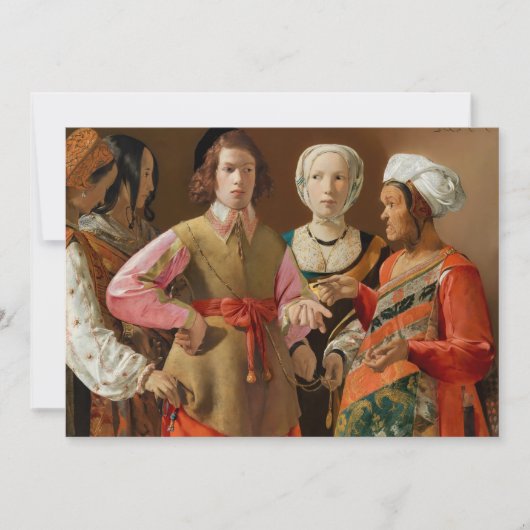 ジョルジュドゥラツアー – 占い師 サンキューカード (正面)