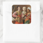 ジョルジュドゥラツアー – 占い師 スクエアシール (バッグ)