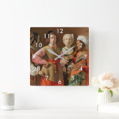 ジョルジュドゥラツアー – 占い師 スクエア壁時計 (ホーム)