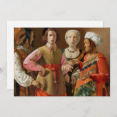 ジョルジュドゥラツアー – 占い師 招待状 (正面/裏面)