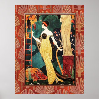 ジョルジュバルビエアールデコスタイル ポスター