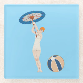 ジョルジュバルビエールオーリド1924ファッションイラストレーション ガラスコースター