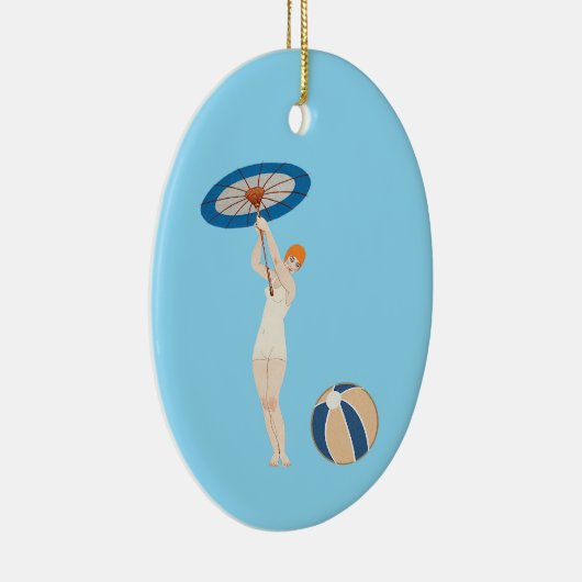 ジョルジュバルビエールオーリド1924ファッションイラストレーション セラミックオーナメント (右)