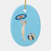 ジョルジュバルビエールオーリド1924ファッションイラストレーション セラミックオーナメント (正面)