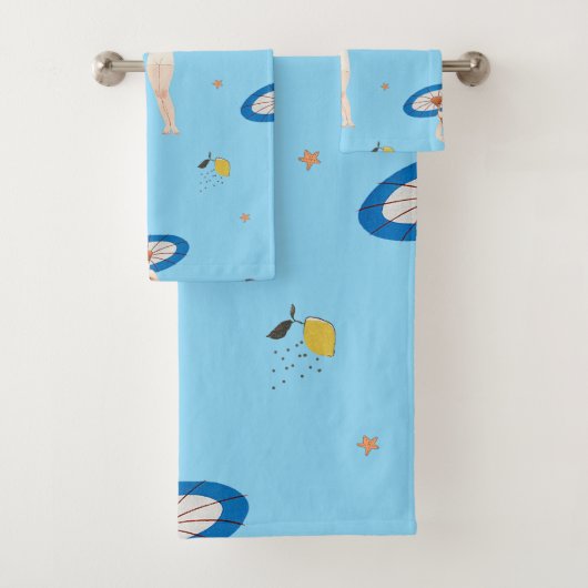 ジョルジュバルビエールオーリド1924ファッションイラストレーション バスタオルセット (インサイチュ)