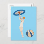 ジョルジュバルビエールオーリド1924ファッションイラストレーション ポストカード (正面/裏面)