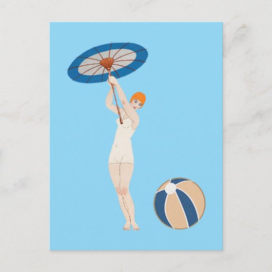 ジョルジュバルビエールオーリド1924ファッションイラストレーション ポストカード (正面)