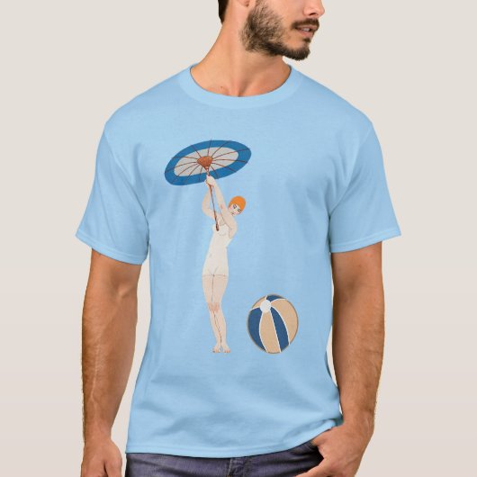 ジョルジュバルビエールオーリド1924ファッションイラストレーション Tシャツ (正面)