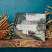 ジョルジュピエールシュラト |川の風景（ボア付） フォトプラーク (側面)