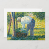 ジョルジュピエールシュラト |庭師 ポストカード (正面/裏面)