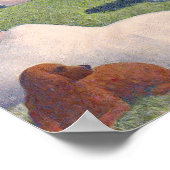 ジョルジュピエールシュラト | Bather at Asni � res, 1884 ポスター (角)