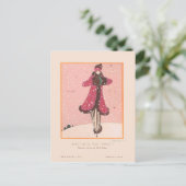 ジョルジュレプペヴィンテージアールデコファッションザコールド ポストカード (スタンド正面)