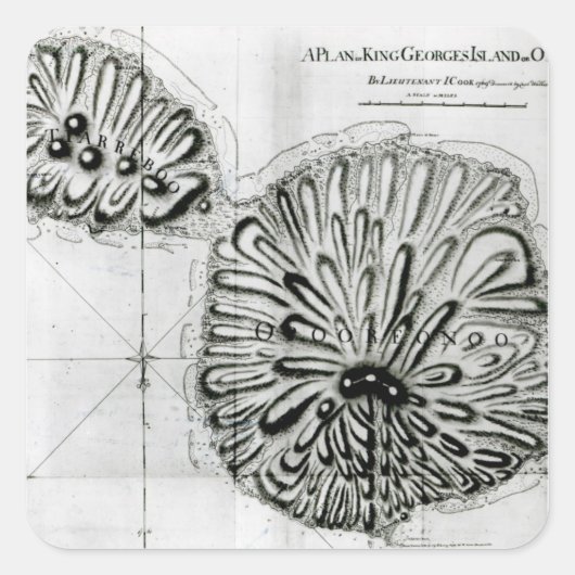 ジョルジュ島またはオテーテ島の王の計画, 1769 スクエアシール (正面)