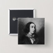 ジョルジュ・サンド1838年のポートレート 缶バッジ (正面&裏面)