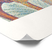 ジョルジュ・シュラット自分の芸術を粉にする若い女性 ポスター (角)