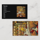 ジョルジュ・シュラトのサーカス(1891年) 名刺 (正面/裏面)