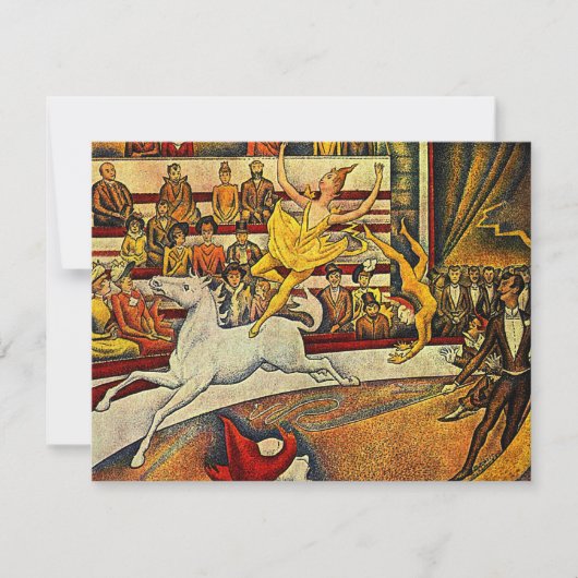 ジョルジュ・シュラトのサーカス（1891年） 招待状 (正面)