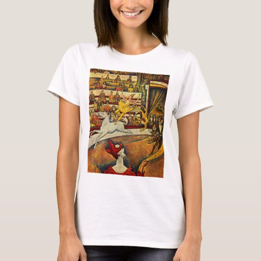 ジョルジュ・シュラトのサーカス（1891年） Tシャツ (正面)
