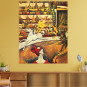 ジョルジュ・シュラトのサーカス(1891) -ピエロ&ライダー キャンバスプリント (インサイチュ (リビング))