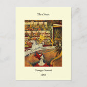 ジョルジュ・シュラトのサーカス(1891) -ピエロ&ライダー ポストカード (正面)