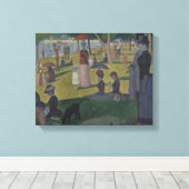 ジョルジュ・シュラト – サンデー・オン・ラグランデ・ジャット キャンバスプリント (インサイチュ (ウッドフロア))